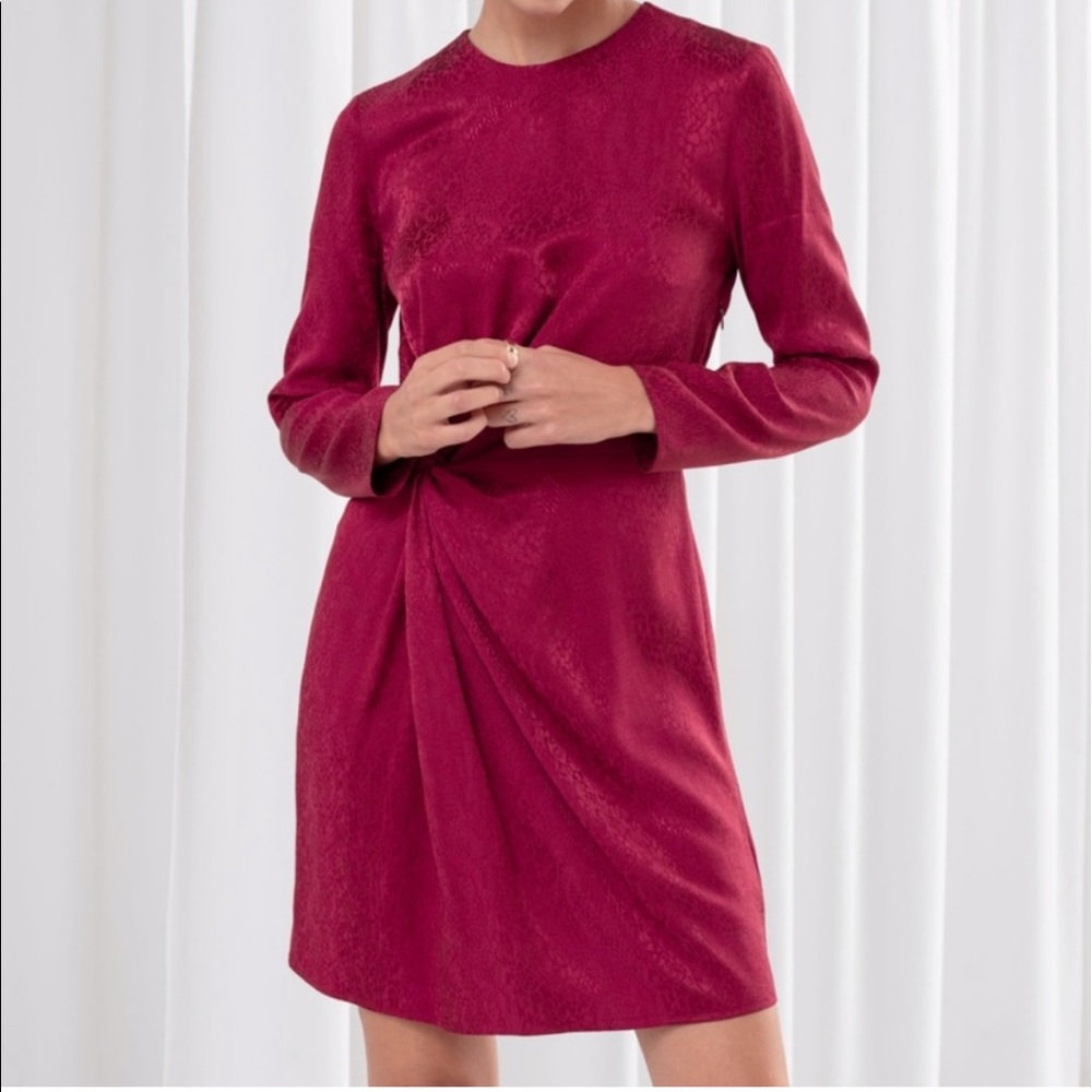 & other stories Satin dress 10